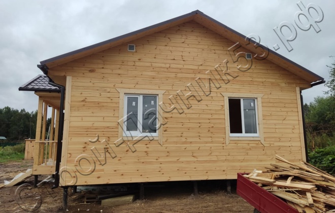 3 Каркасно-щитовой дом  Д-3, 9х8.5м, 67.5  М², Тверская область, Калязинский район, деревня Ярославищи. (8)